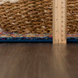Istanbul Medallion Blue & Orange Runner Rug