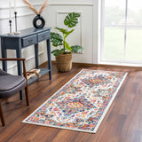 Istanbullu Blue & Orange Runner Rug