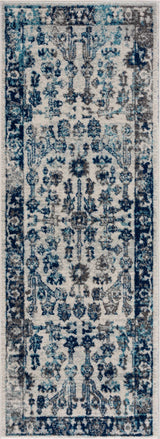 Istanbul Vintage Blue Runner Rug