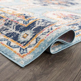 Tigried Turquoise 2308 Runner Rug
