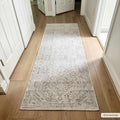 Barny Cream & Sage Washable 7ft Runner Rug
