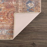 Anshu Peach Washable Runner Rug - Clearance