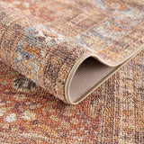 Anshu Peach Washable Runner Rug - Clearance