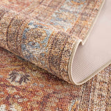 Anshu Peach Washable Runner Rug - Clearance