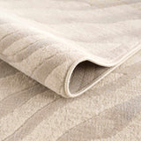 Beige Manteca Zebra Print Runner Rug