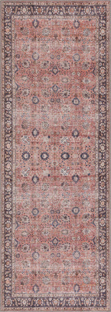 Ganyangan Red Washable Runner Rug