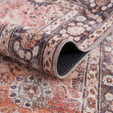 Ganyangan Red Washable Runner Rug