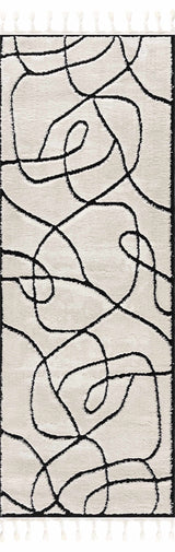 Azana Black & White Runner Rug