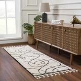 Azana Black & White Runner Rug