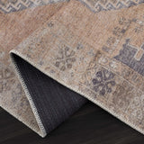 Carrabelle Peach Washable Runner Rug - Clearance