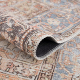 Rust Eira Distressed Vintage Washable Runner Rug - Clearance