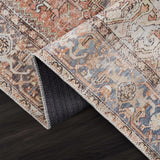 Rust Eira Distressed Vintage Washable Runner Rug - Clearance