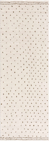 Julie Ivory & Brown Runner Rug