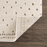 Julie Ivory & Brown Runner Rug