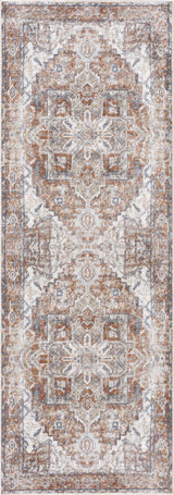 Rust Hera Washable Runner Rug - Clearance