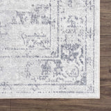 Akram Cream & Antrasit Washable Runner Rug