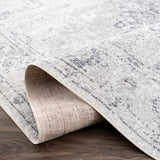 Akram Cream & Antrasit Washable Runner Rug