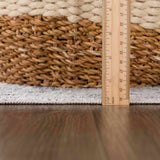 Akram Cream & Antrasit Washable Runner Rug