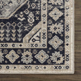 Cabacungan Cream & Gray Washable Runner Rug