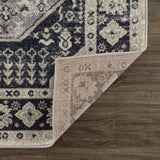 Cabacungan Cream & Gray Washable Runner Rug