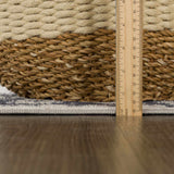 Cabacungan Cream & Gray Washable Runner Rug