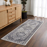 Cabacungan Cream & Gray Washable Runner Rug