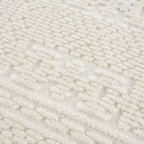 Bahar Cream Washable 7ft Runner Rug