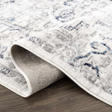 Buenaventura Cream & Navy Runner Rug