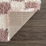 Atira Pink Checkered Runner Rug
