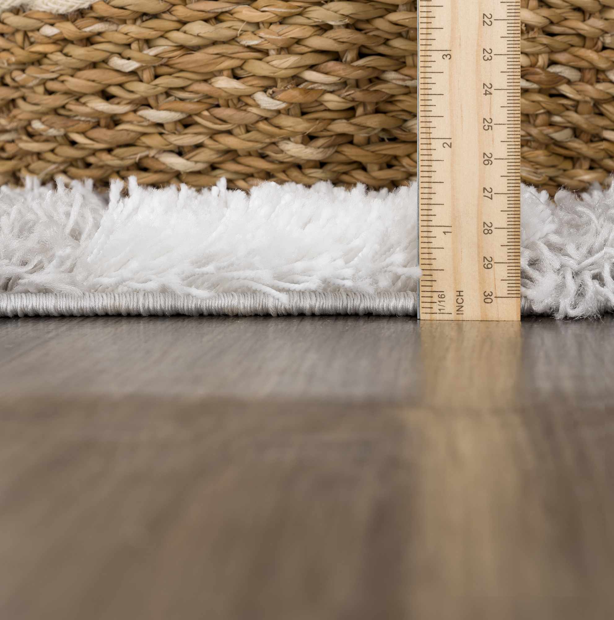 Atira Gray Checkered Runner Rug