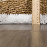 Atira Gray Checkered Runner Rug