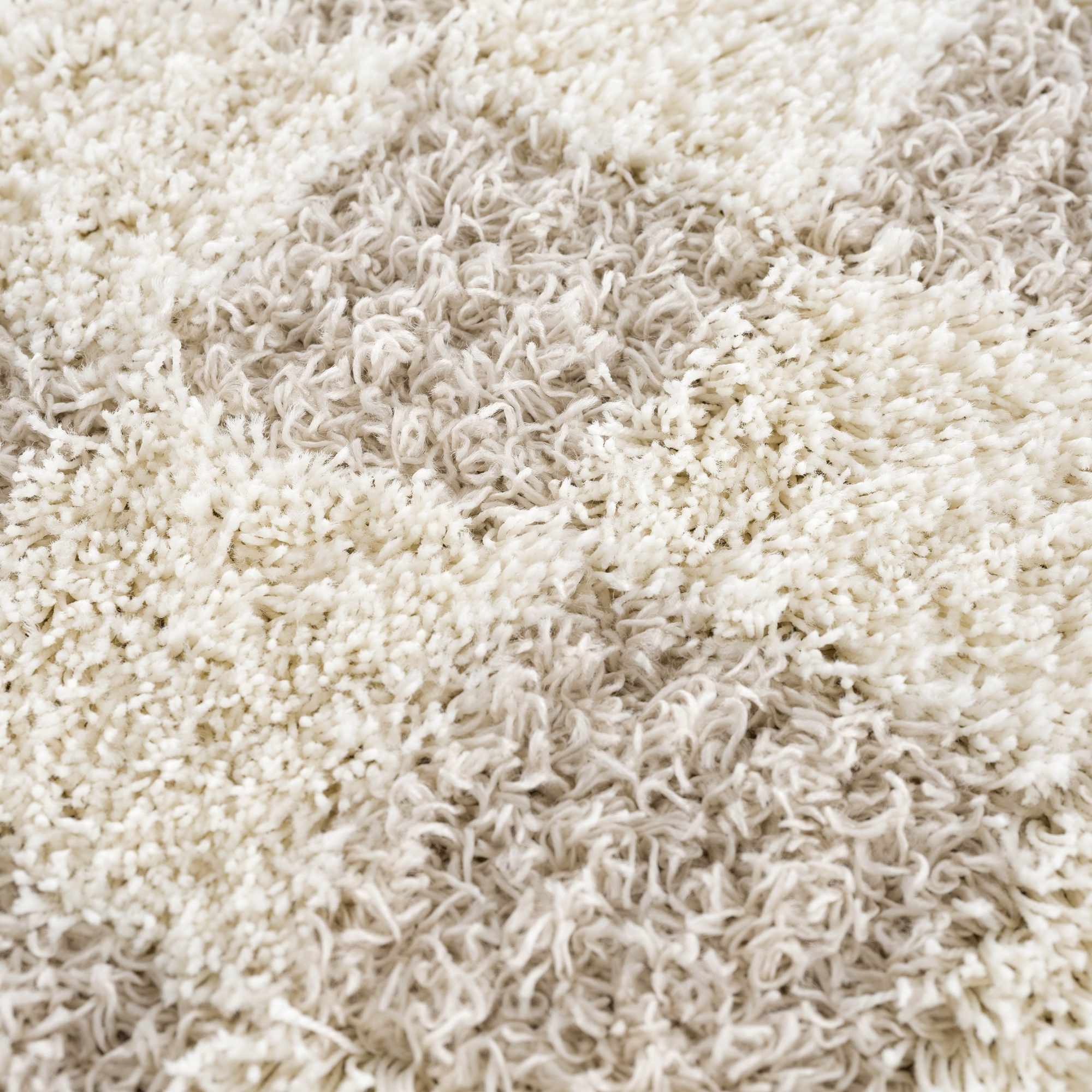 Atira Light Brown Checkered Runner Rug