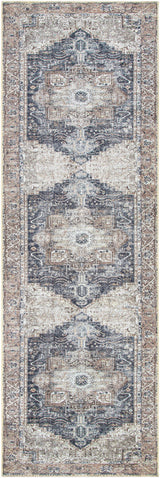 Beige Rosman Washable Runner Rug - Clearance