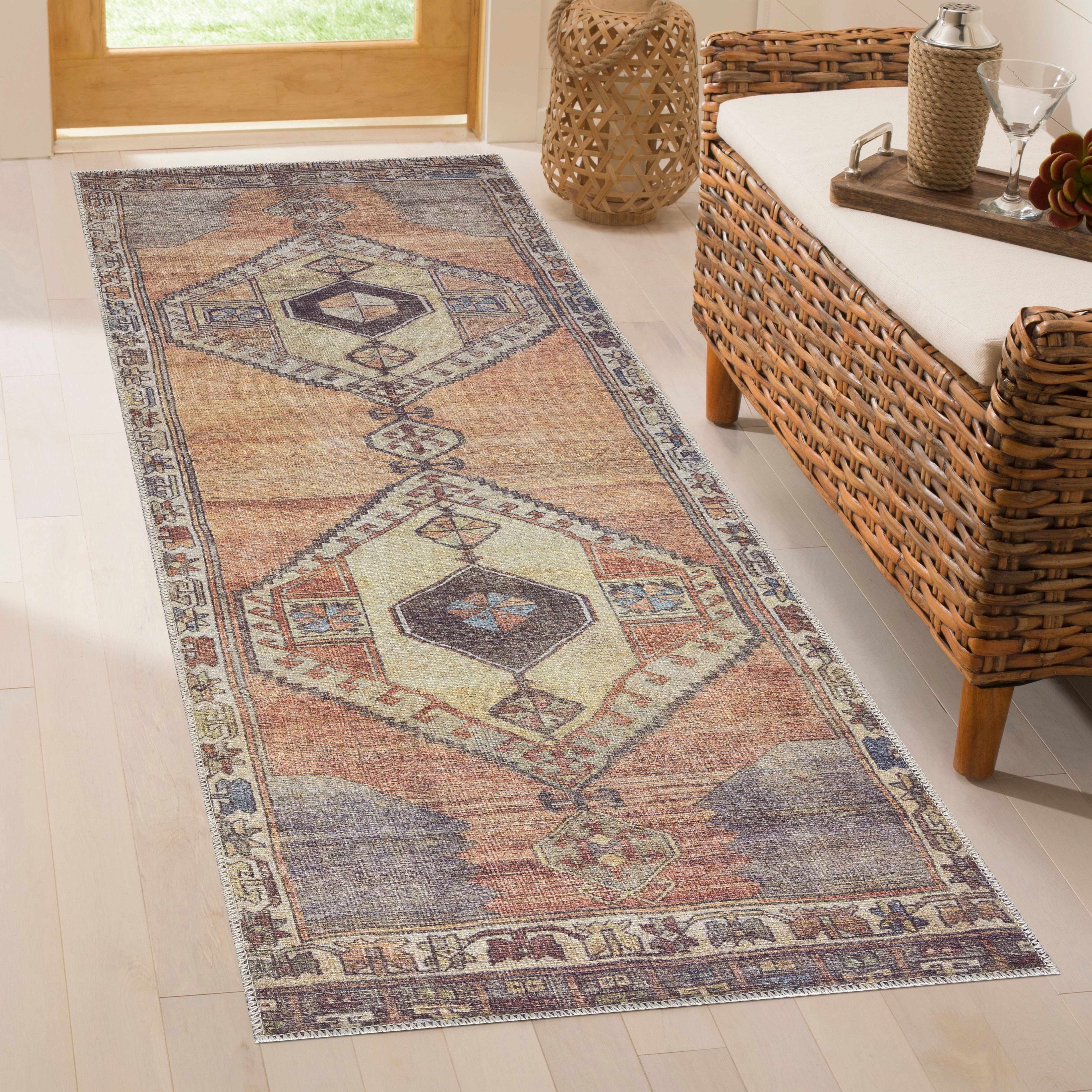Medinah Washable Runner Rug