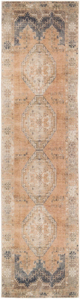 Carrabelle Peach Washable Runner Rug - Clearance