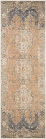 Carrabelle Peach Washable Runner Rug - Clearance
