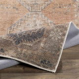 Carrabelle Peach Washable Runner Rug - Clearance