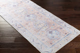 Morcott Peach Washable Runner Rug