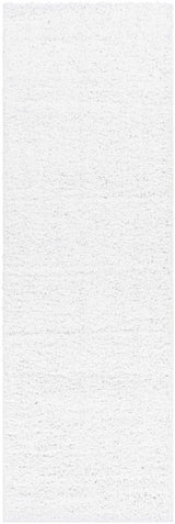 White Solid Runner Rug