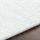 White Solid Runner Rug