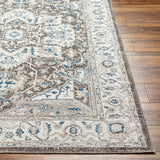 Roho Beige & Blue Washable Runner Rug