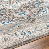 Roho Beige & Blue Washable Runner Rug