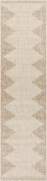 Djugun Beige Indoor & Outdoor 10ft Runner Rug