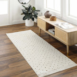 Julie Ivory & Brown Runner Rug