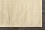 Brockton Solid Wool Light Beige Runner Rug