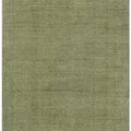 Brockton Solid Wool Sage Green Runner Rug