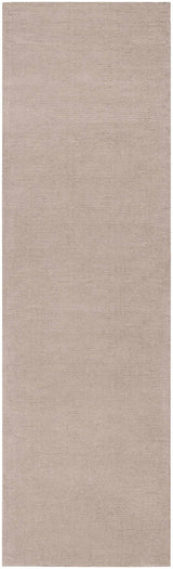 Brockton Solid Wool Tan Runner Rug