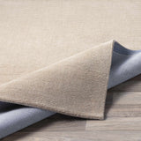Brockton Solid Wool Tan Runner Rug