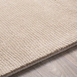 Brockton Solid Wool Tan Runner Rug