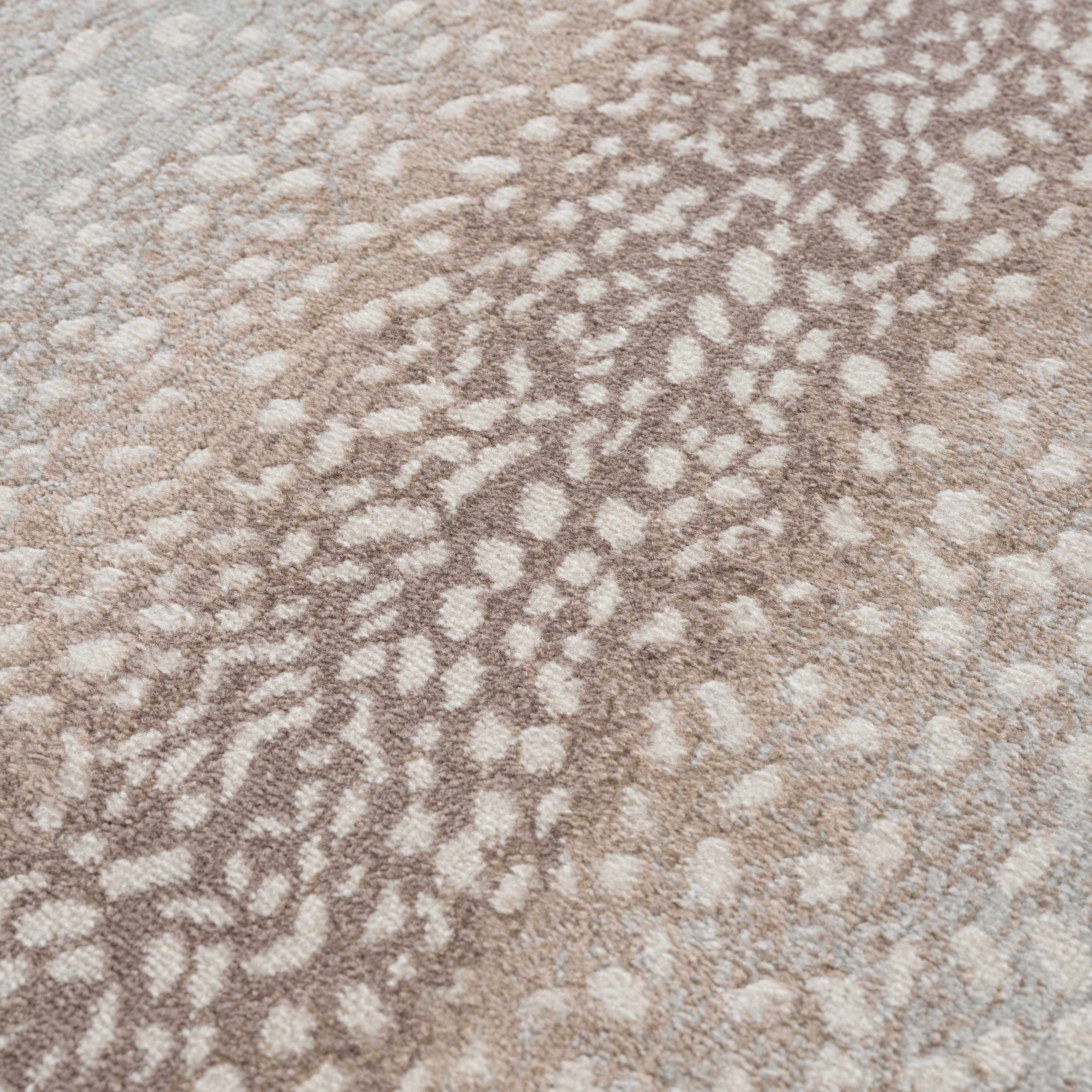 Pointblank Leopard Print Fawn Runner Rug